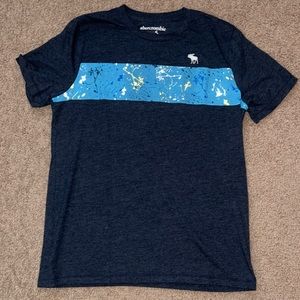 Gray/navy Abercrombie kids tee